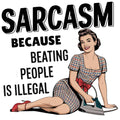 Sarcastic Vintage Fabric Panel