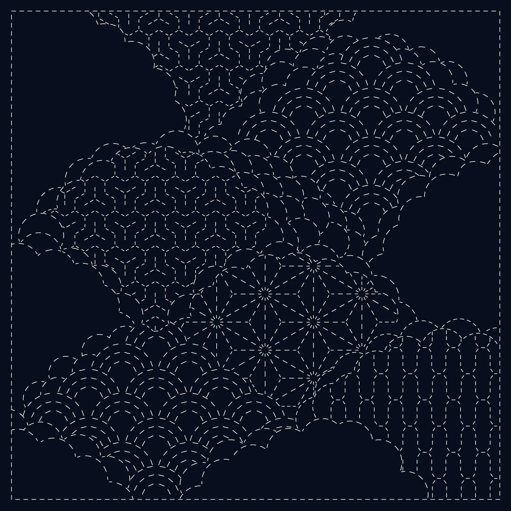 Sashiko Cloth Cumulus Cloud
