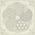 Sashiko Cloth - Kaza-Guruma 3