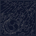 Sashiko Cloth Koi-Koi - Oni-Fuda