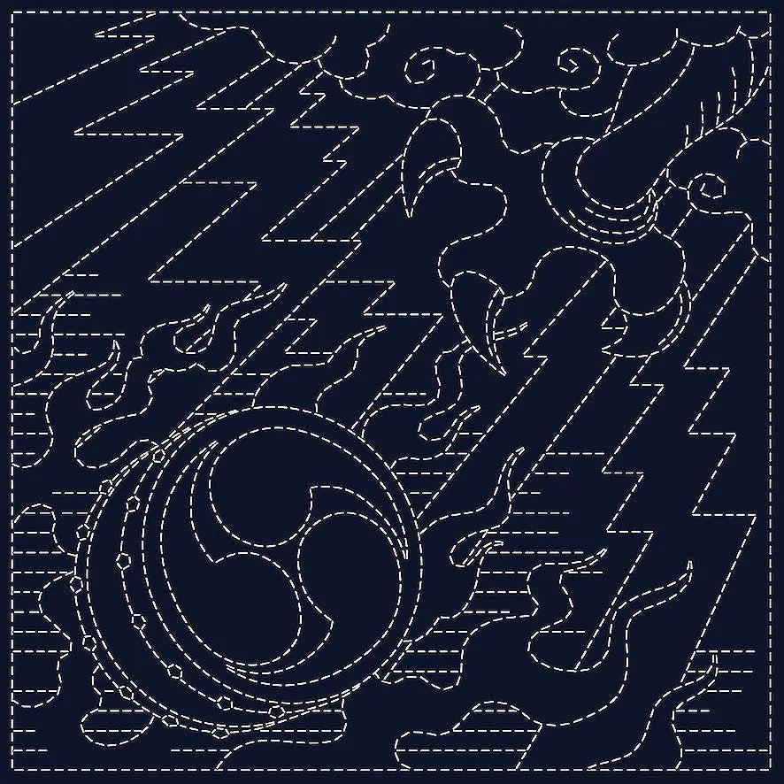 Sashiko Cloth Koi-Koi - Oni-Fuda
