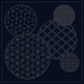 Sashiko Cloth Mixed Pattern