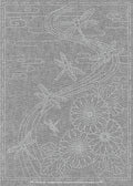 Sashiko Cloth Twilight Dragonfly Black