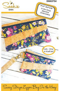 Sassy Stripe Zipper Bag - ITH