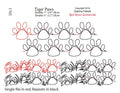 1702 Tiger Paws Combo Pantograph