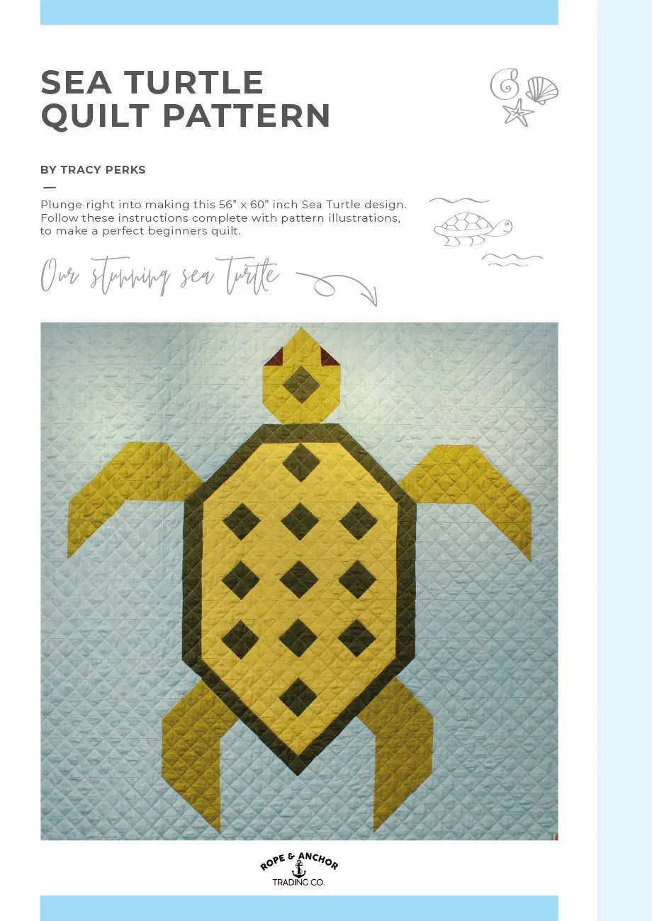 Sea Turtle Quilt Pattern