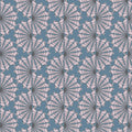 Seashell Serenade - Shell Fan - Blue 44" / 45" Fabric Per Yard
