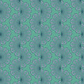 Seashell Serenade - Shell Fan - Green 44" / 45" Fabric Per Yard