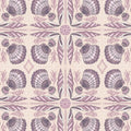 Seashell Serenade - Shell Tile - Beige 44" / 45" Fabric Per Yard