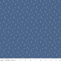 Seasonal Basic Stars Blue 44"/45" Cotton Fabric Per Yard
