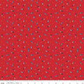 Seasonal Basics Pop Boom Bang Red 44"/45" Cotton Fabric Per Yard