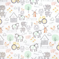 Seaspray E-I-E-I-O Digital Cuddle 58/60" Fabric Per Yard