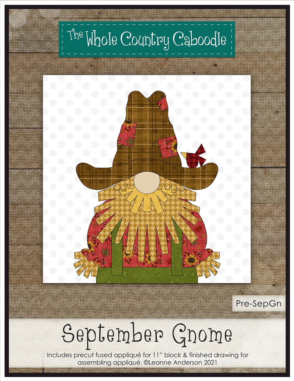 September Gnome Precut Fused Applique Pack