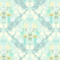 Serenity Blooms - First Kiss - Mint 44" / 45" Fabric Per Yard