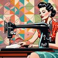 Sewing Ladies Fabric Panel 14