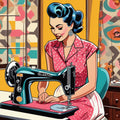 Sewing Ladies Fabric Panel 3