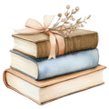 Shabby Chic Books Fabric Panel 15