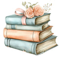 Shabby Chic Books Fabric Panel 25