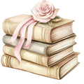 Shabby Chic Books Fabric Panel 9