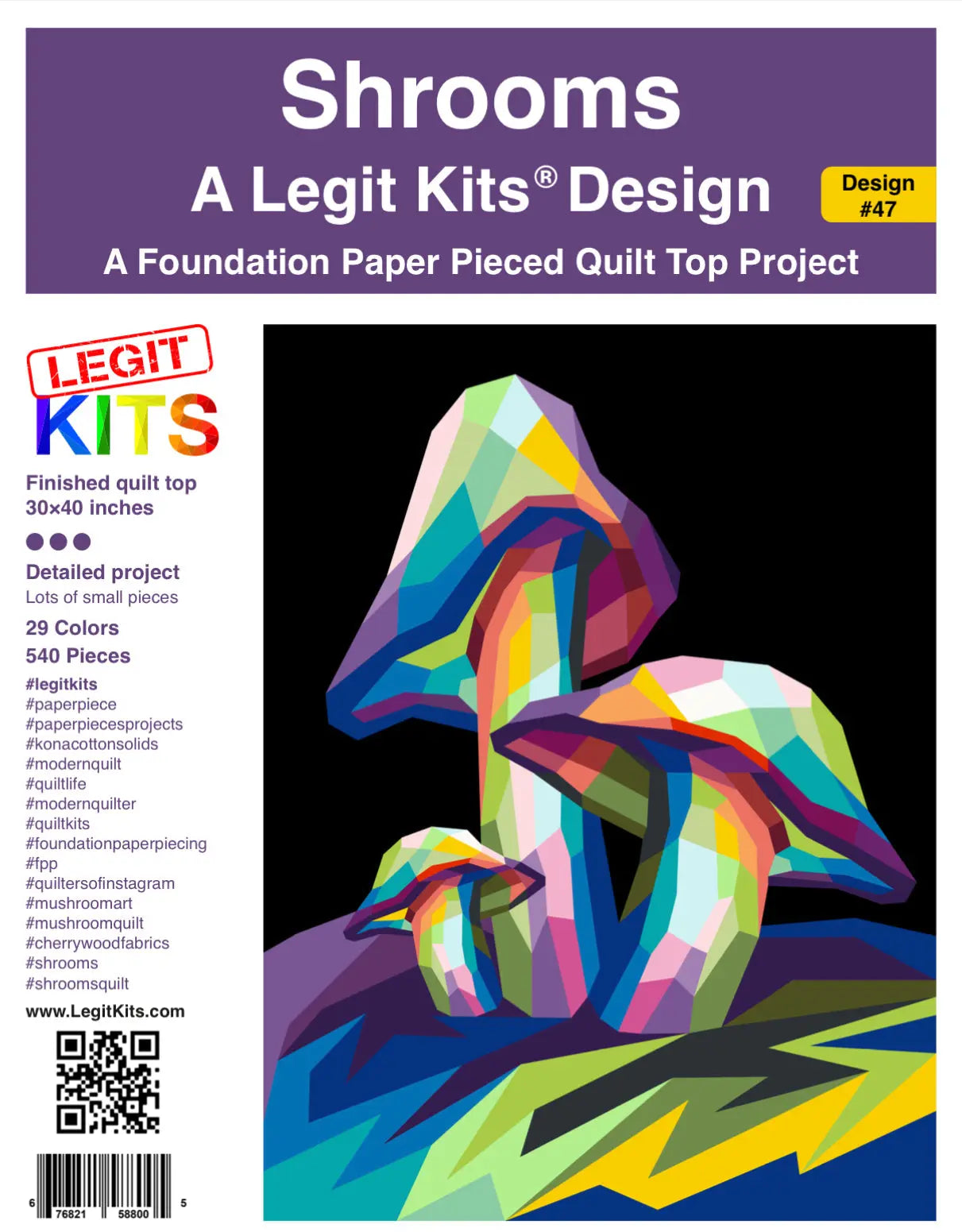 Shrooms Quilt Kit