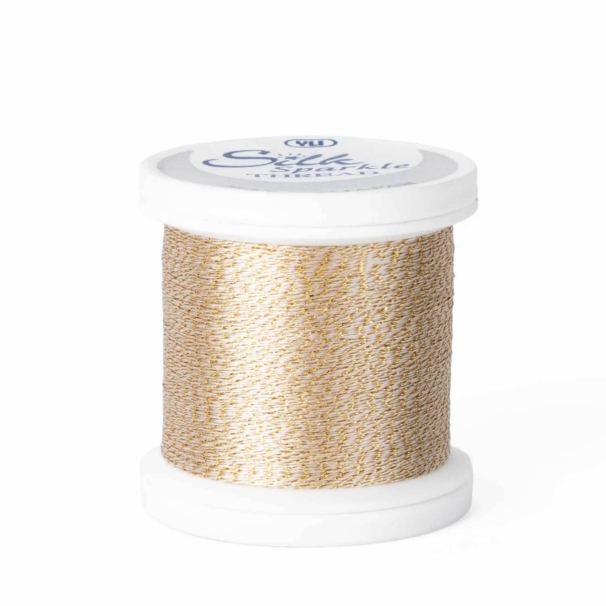 Silk #100 - G12 Light Gold Sparkle Spool