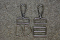 Silver 1-1/4in Wide Bag Strap Hardware 5pc