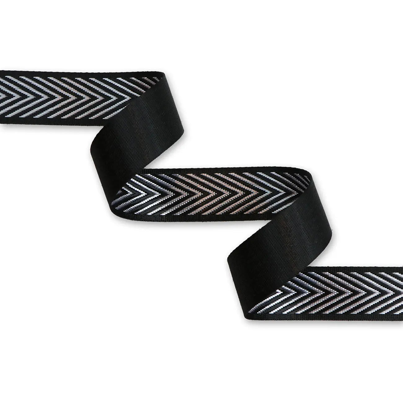 Silver Chevron Webbing 1-1/2in x 3 yd