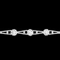Silver Rhinestone Elastic Headband