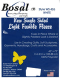Single Sided Light Fusible Fleece 45in x 72in