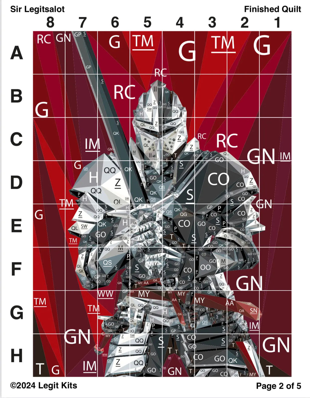 Sir Legitsalot Pattern
