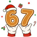 Six Seven Christmas Fabric Panel 7