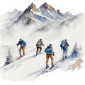 Ski Resort Fabric Panel 14