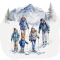 Ski Resort Fabric Panel 3