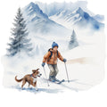 Ski Resort Fabric Panel 5