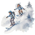 Ski Resort Fabric Panel 8