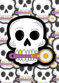 Skull with Rotary Cutter Stickers