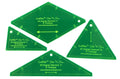 Slit N Sew Diamond 60 Degree Template 9in Finished
