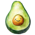 Smiling Avocados Fabric Panel 2