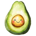 Smiling Avocados Fabric Panel 3