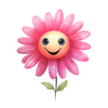 Smiling Flowers Fabric Panel 19