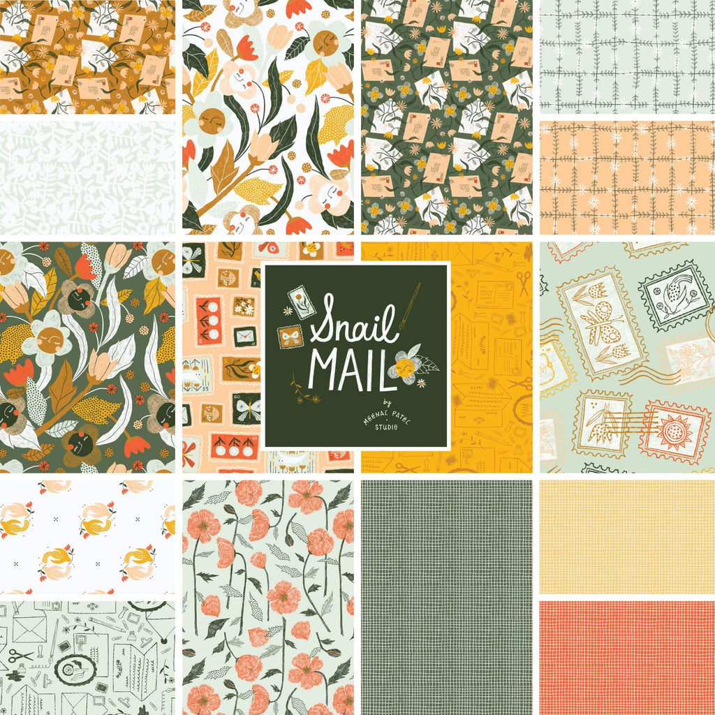 Snail Mail by Cloud9 - Fat Quarter Bundle - 16 pack