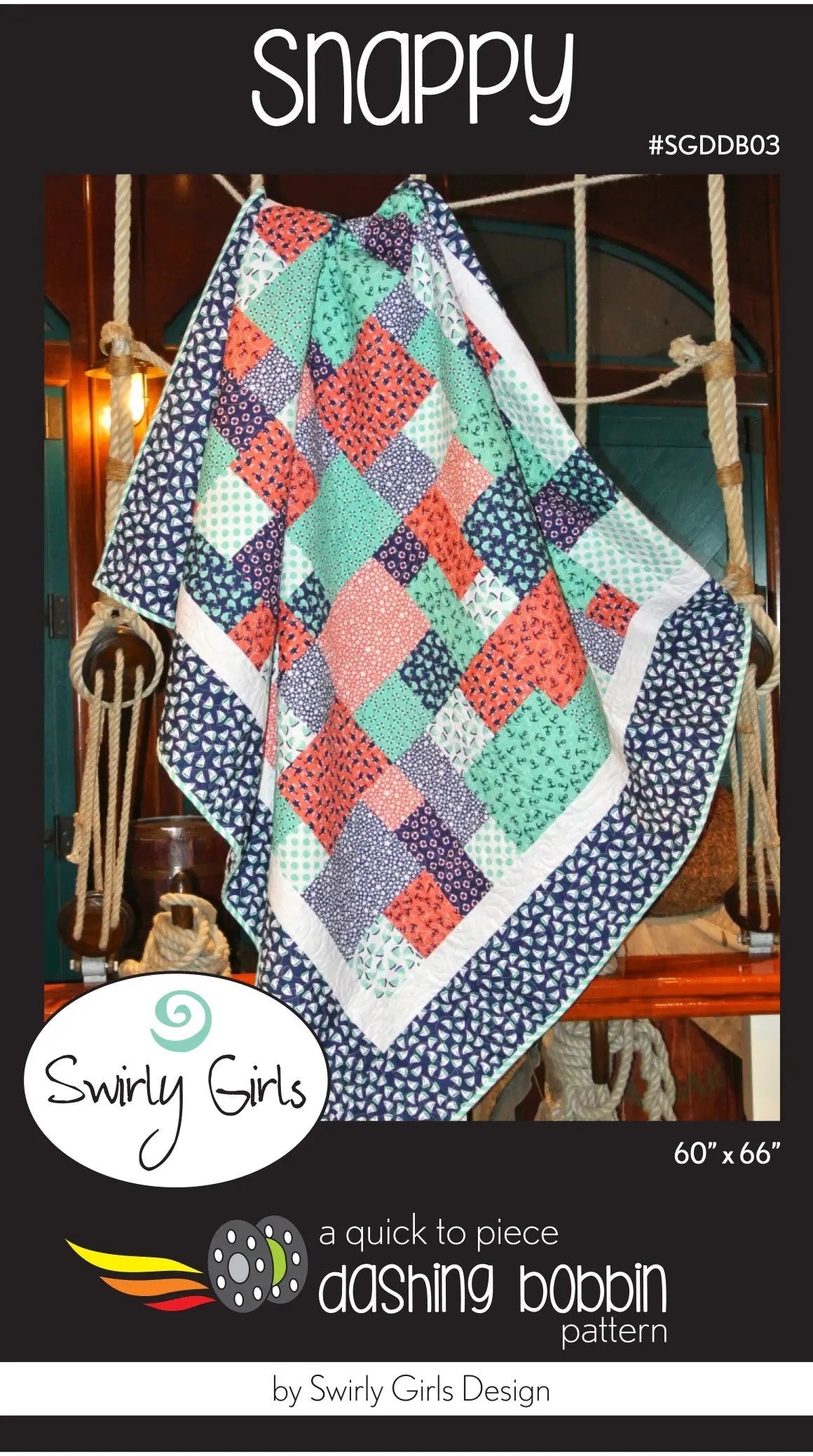 Snappy - Quick to Piece Dashing Bobbin Pattern