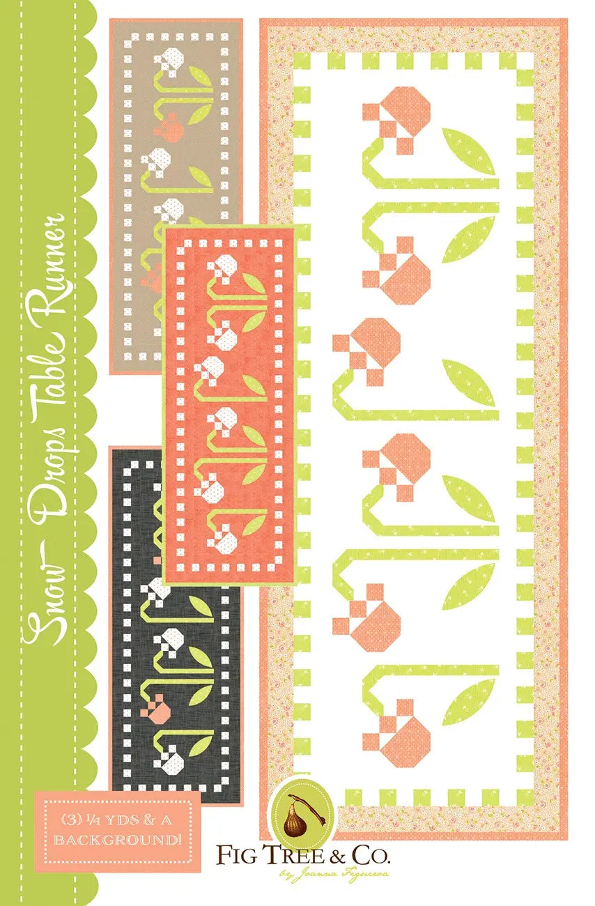 Snow Drop Table Runner