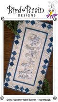 Snow Happens! Table Runner Machine Embroidery USB