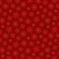 Snowflakes Metallic Red Merry Mix 43"/44" Cotton Fabric Per Yard
