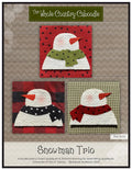 Snowman Trio Precut Fused Applique Pack