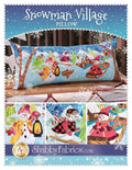 Snowman Village Pillow