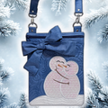 Snow in Love Crossbody Bag In-the-Hoop Machine Embroidery Design Pickle Pie Designs
