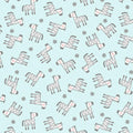 Snuggle in the Jungle Flannel - Baby Zebra - Turquoise 44"/45" Cotton Flannel Fabric per yard