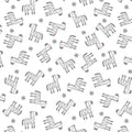 Snuggle in the Jungle Flannel - Baby Zebra - White 44"/45" Cotton Flannel Fabric per yard